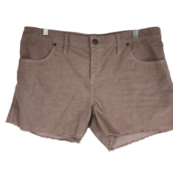 CARVE DESIGNS - WOMEN'S 12 -PINK MAUVE CORDUROY CUTOFF SHORTS - Picture 1 of 9